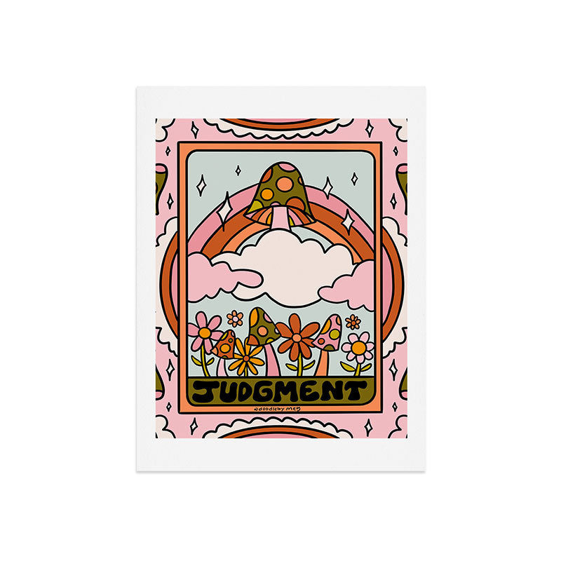 20. Judgment Tarot Mushroom Art Print
