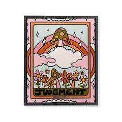 20. Judgment Tarot Mushroom Framed Canvas Print