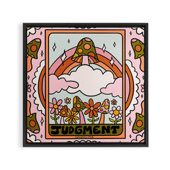 20. Judgment Tarot Mushroom Framed Canvas Print