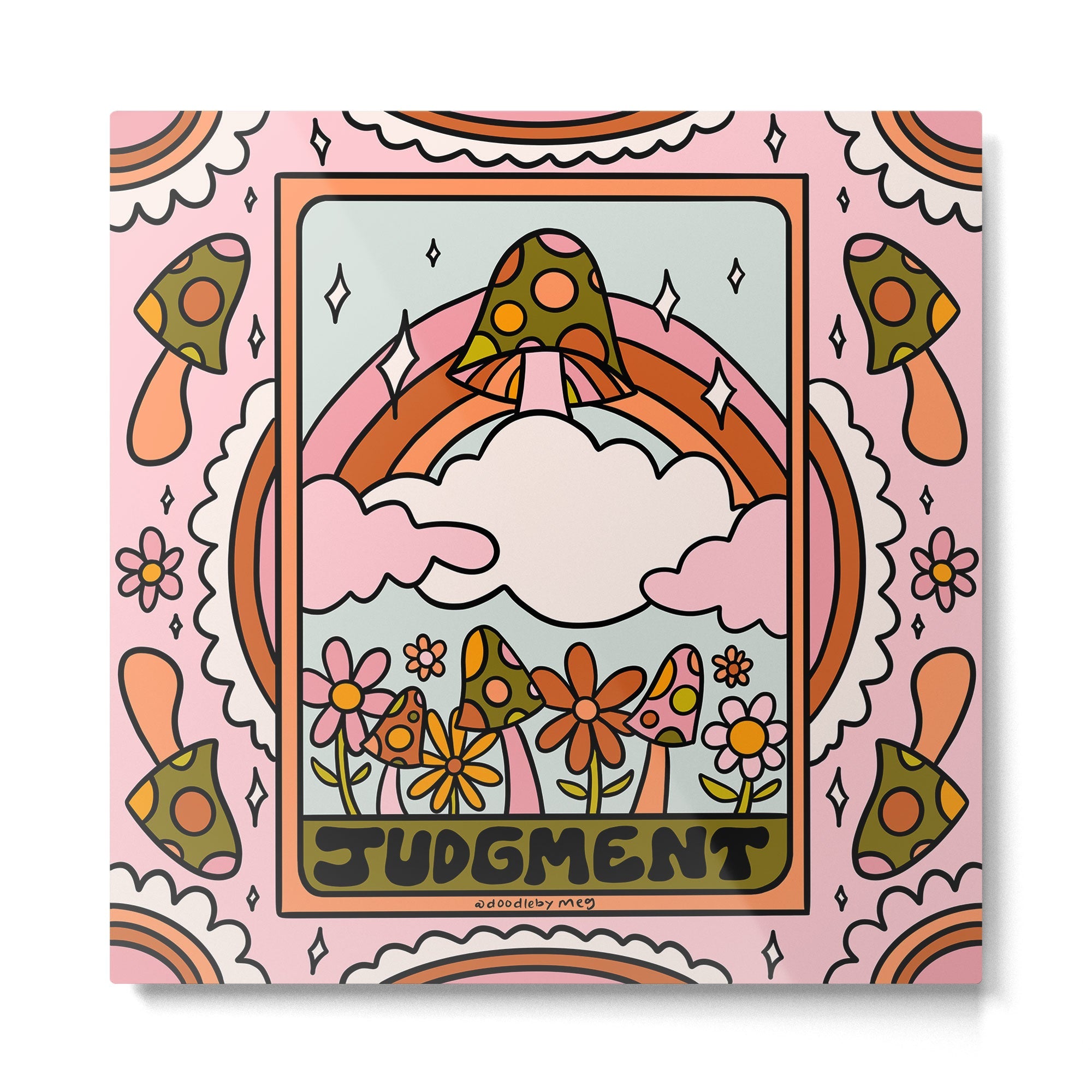 20. Judgment Tarot Mushroom Metal Print