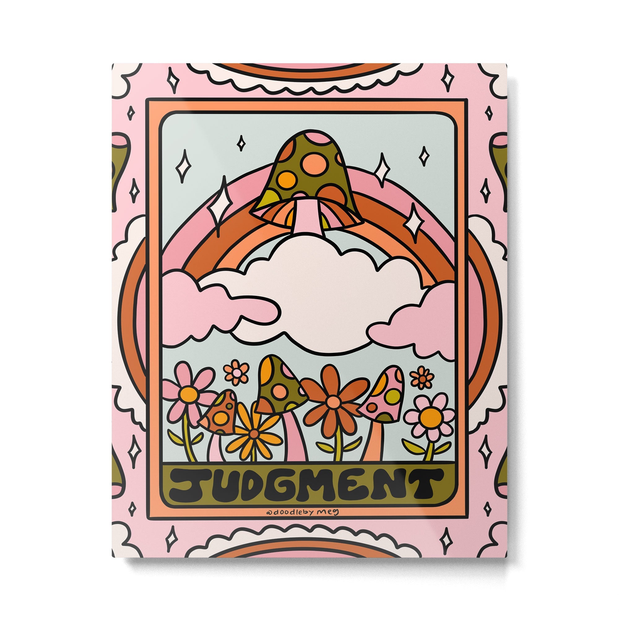 20. Judgment Tarot Mushroom Metal Print