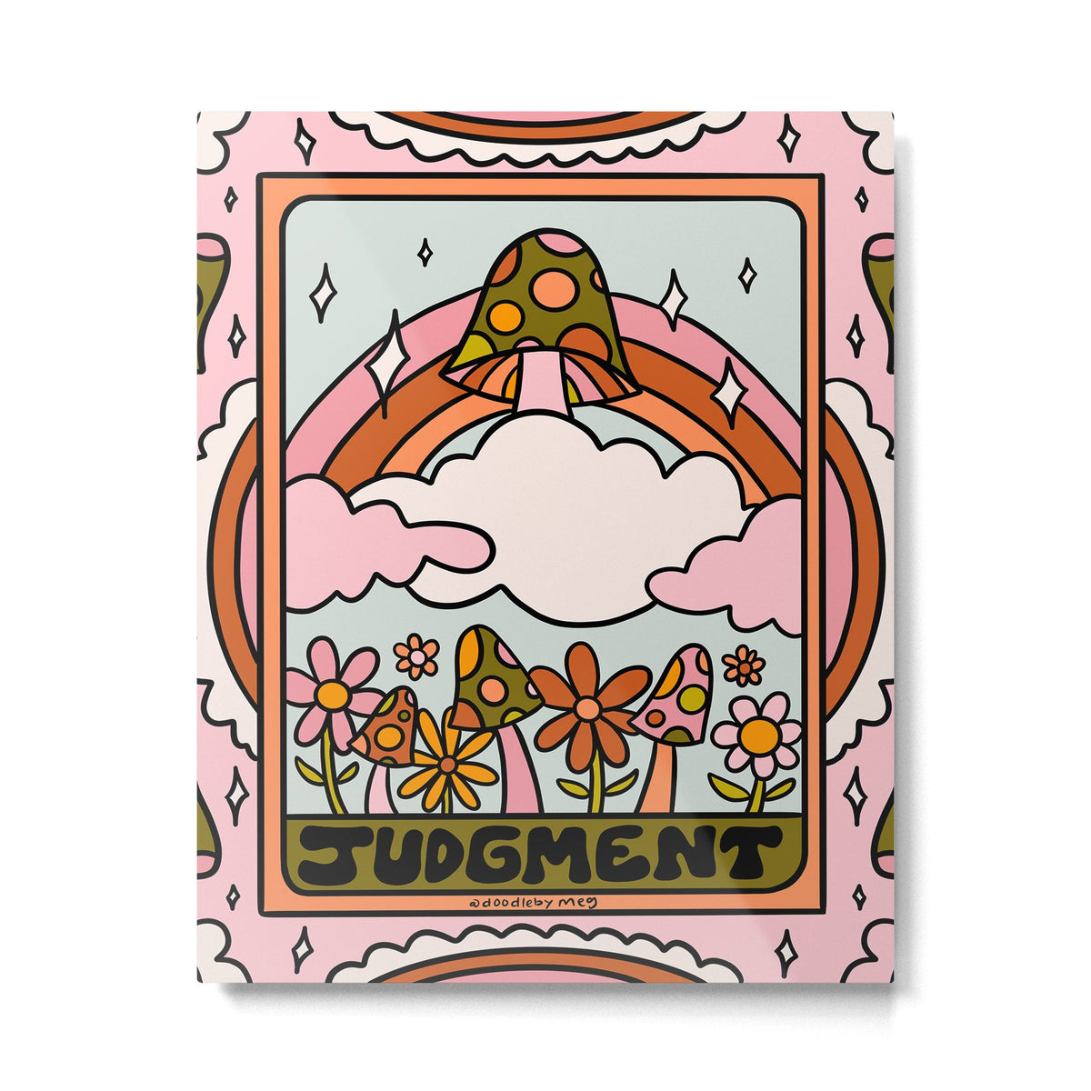 20. Judgment Tarot Mushroom Metal Print