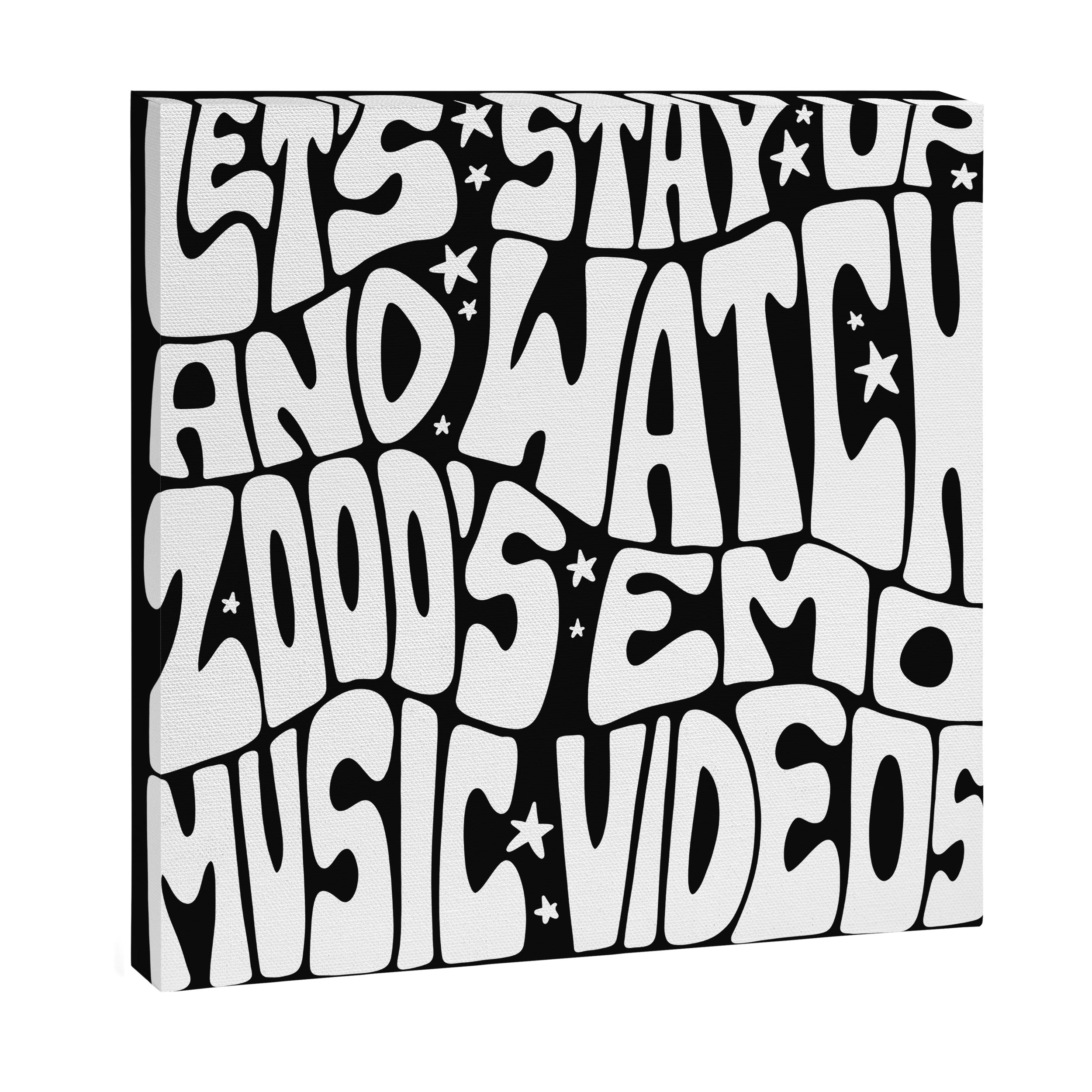 2000's Emo Music Video Canvas Print