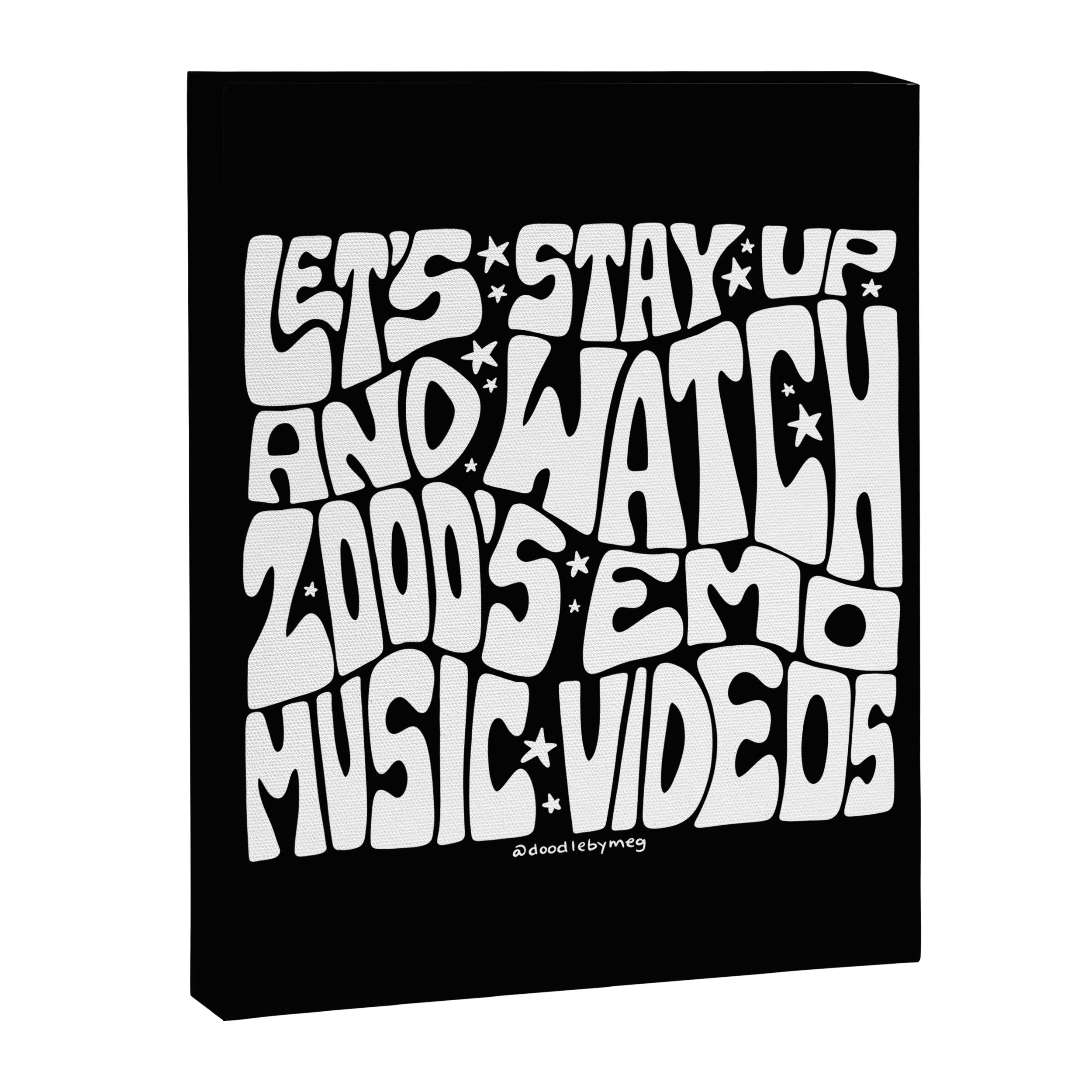 2000's Emo Music Video Canvas Print