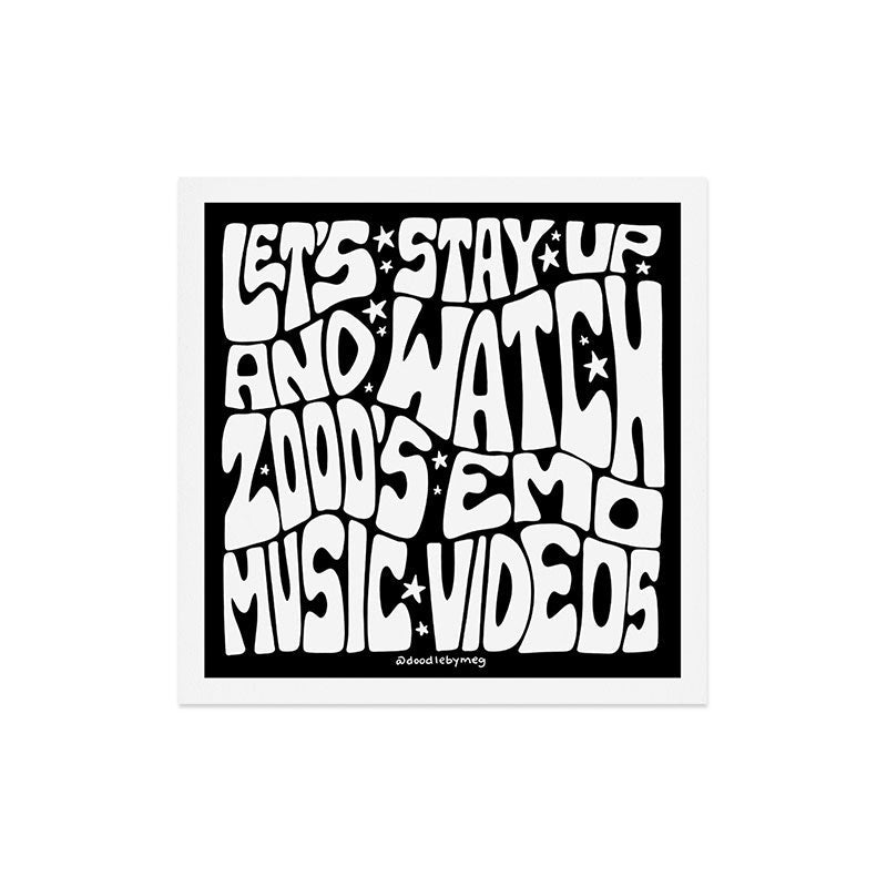 2000's Emo Music Video Art Print