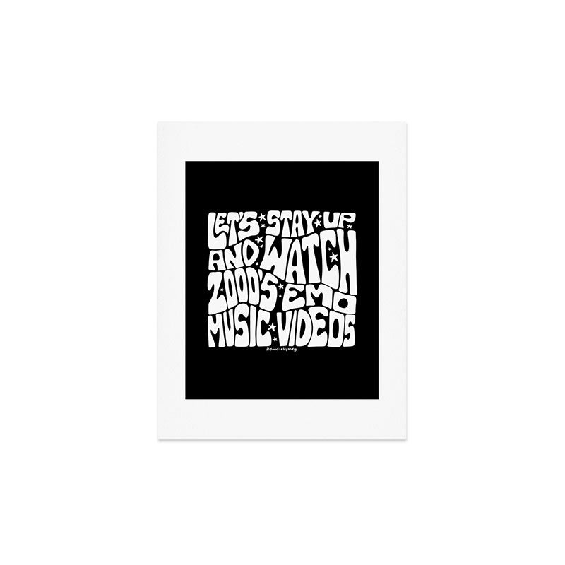 2000's Emo Music Video Art Print