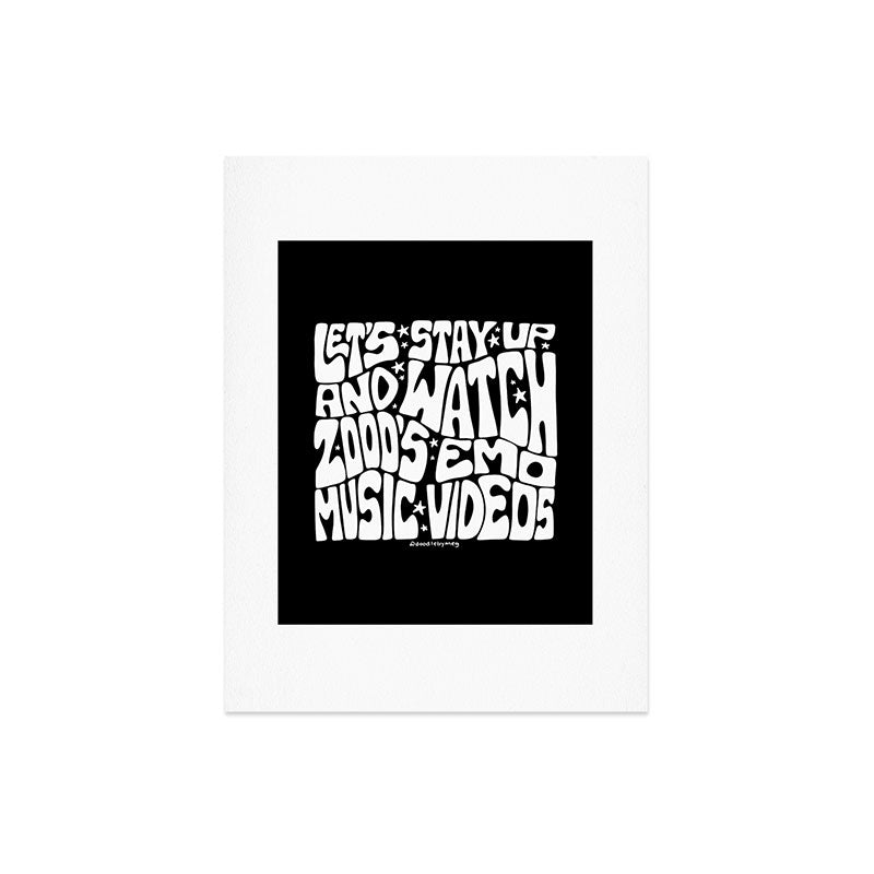 2000's Emo Music Video Art Print
