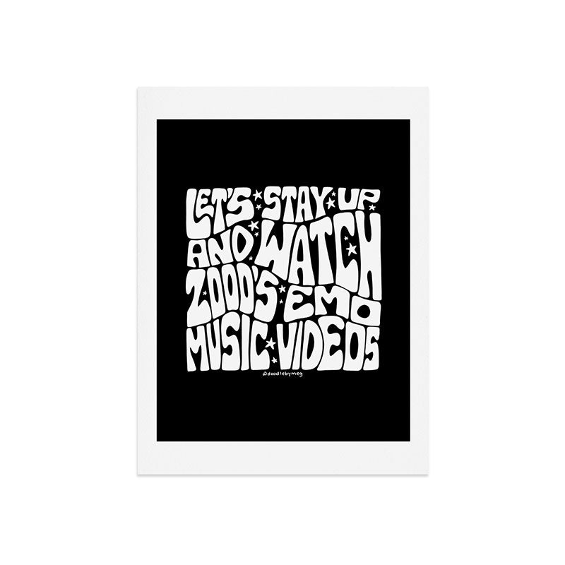 2000's Emo Music Video Art Print