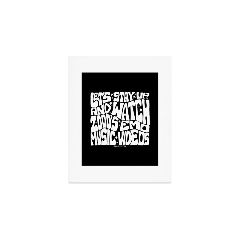 2000's Emo Music Video Art Print