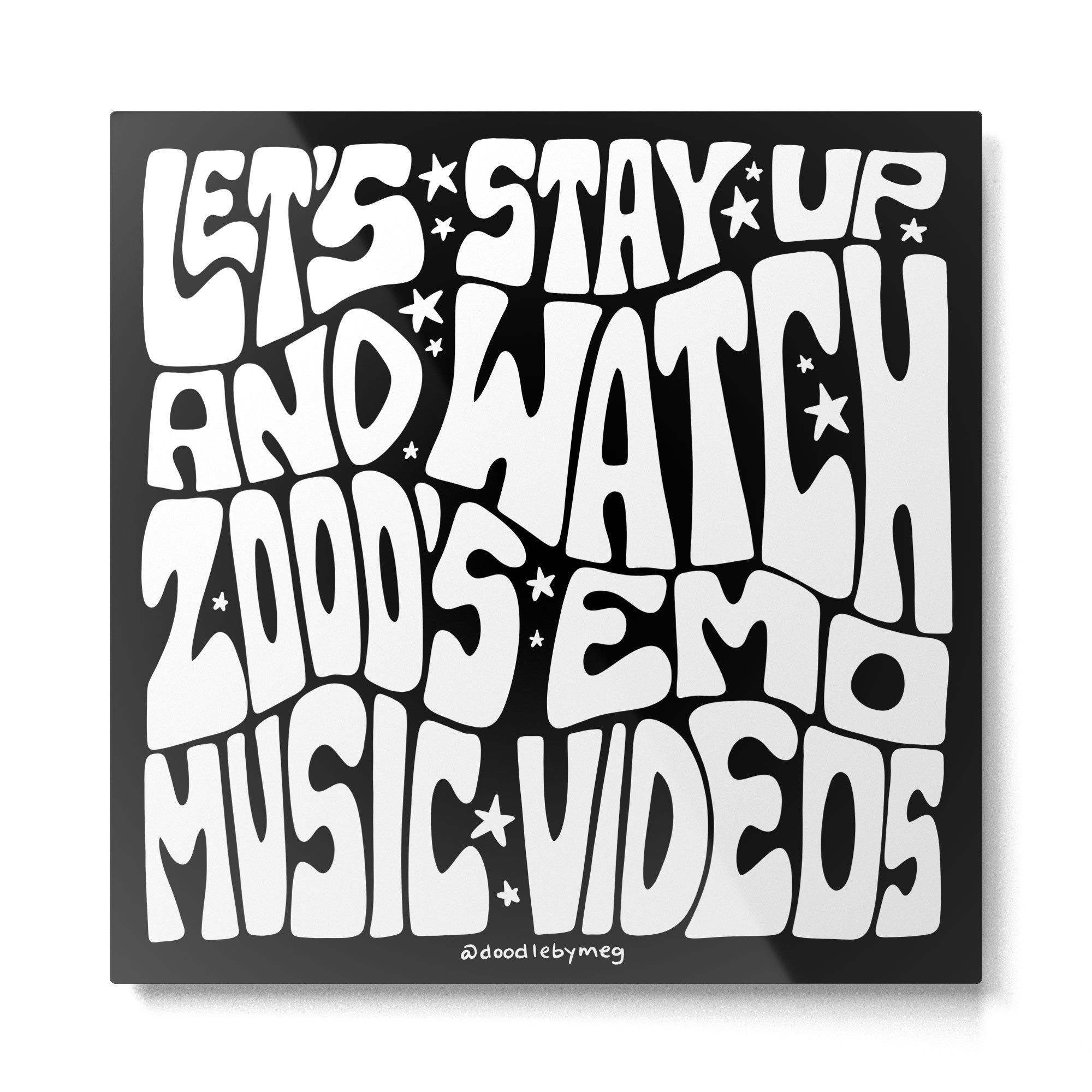 2000's Emo Music Video Metal Print