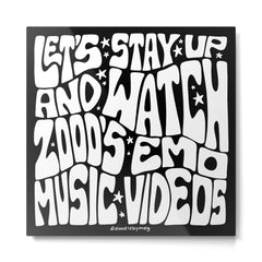 2000's Emo Music Video Metal Print
