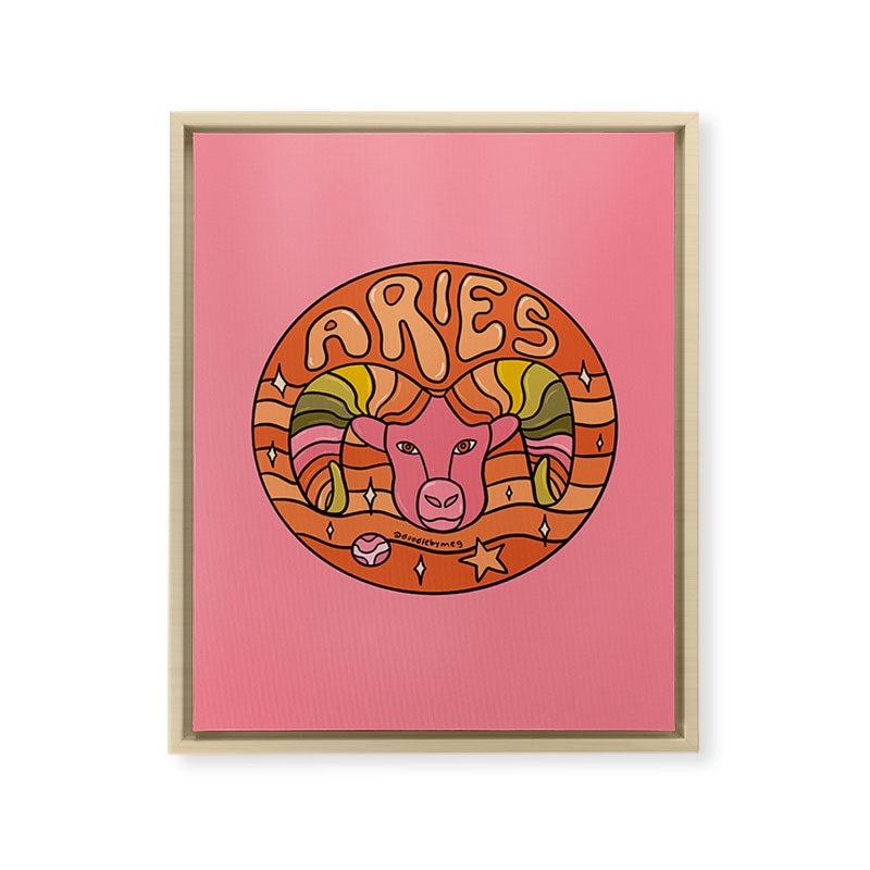 2020 Aries Framed Canvas Print