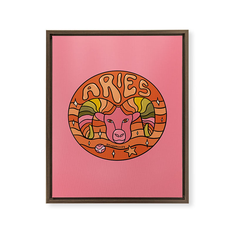 2020 Aries Framed Canvas Print