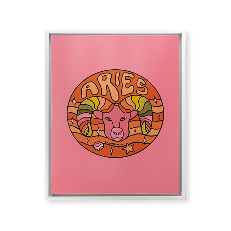 2020 Aries Framed Canvas Print