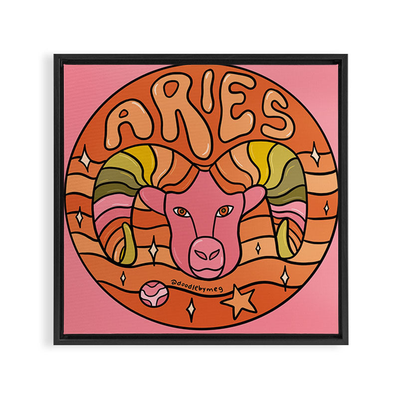 2020 Aries Framed Canvas Print