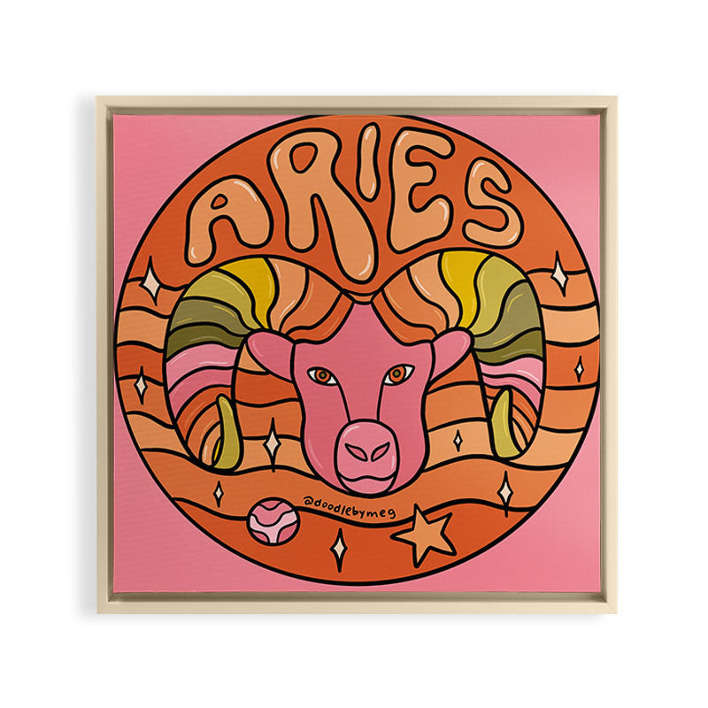 2020 Aries Framed Canvas Print