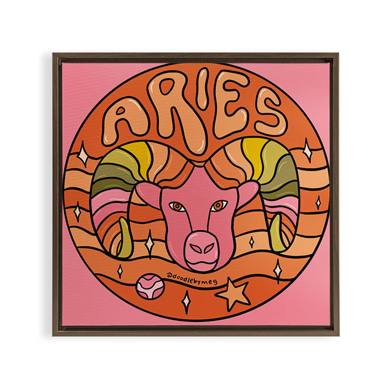 2020 Aries Framed Canvas Print
