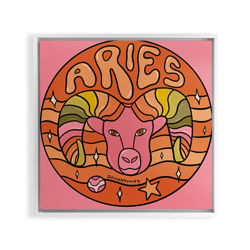 2020 Aries Framed Canvas Print