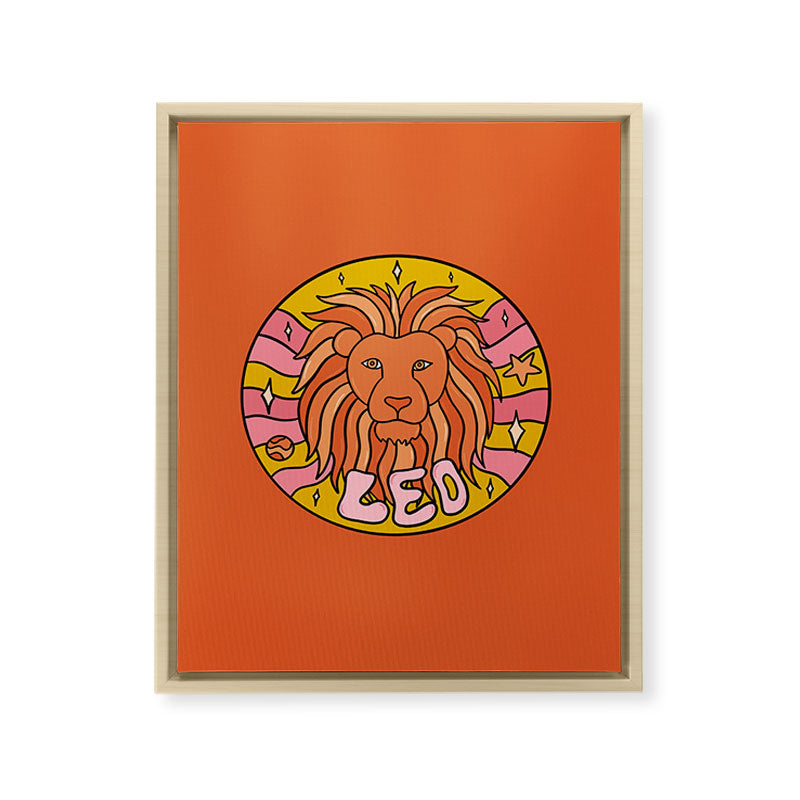 2020 Leo Framed Canvas Print