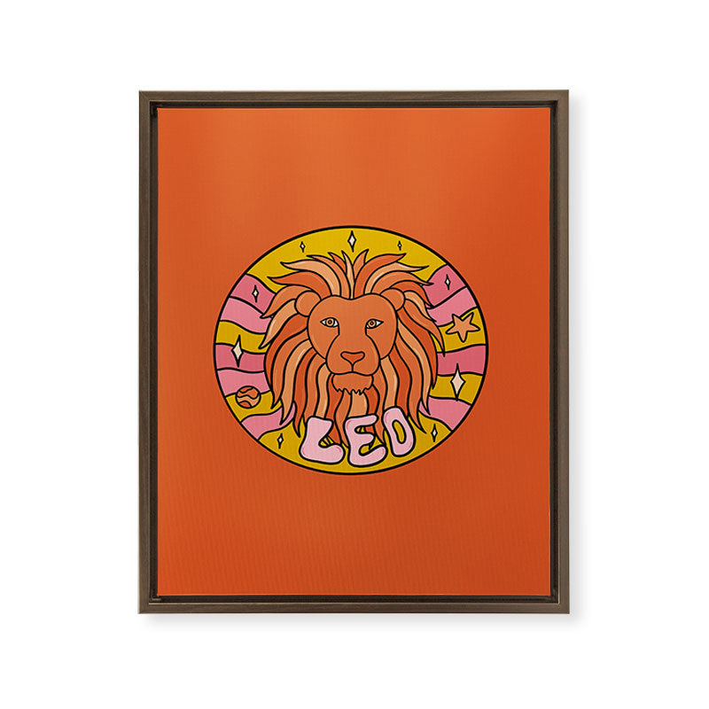 2020 Leo Framed Canvas Print