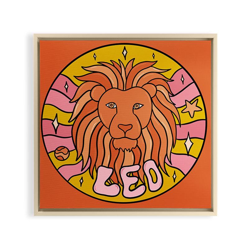 2020 Leo Framed Canvas Print