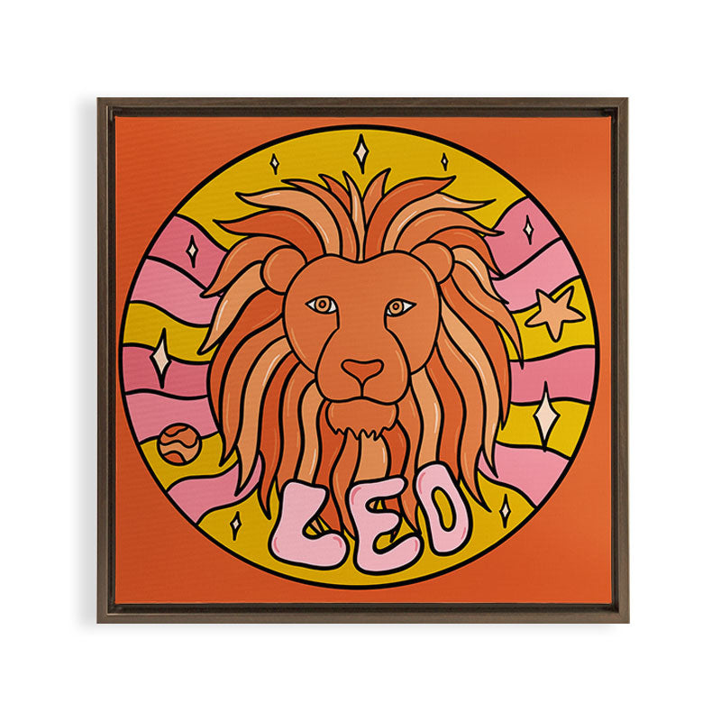 2020 Leo Framed Canvas Print