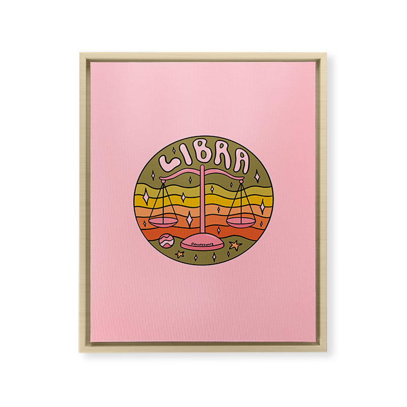 2020 Libra Framed Canvas Print
