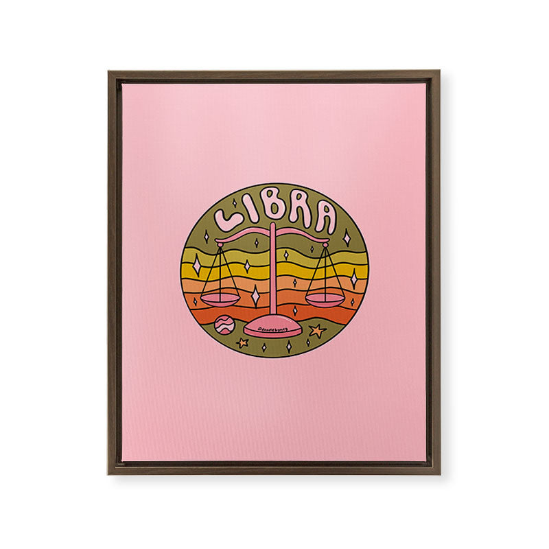 2020 Libra Framed Canvas Print