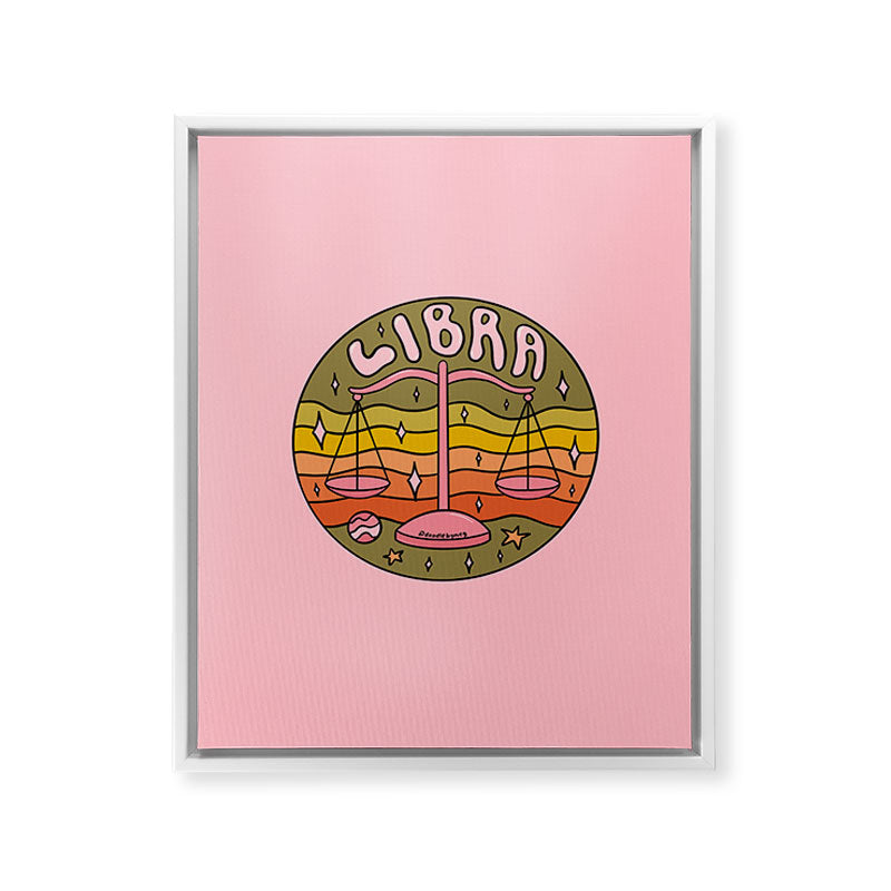 2020 Libra Framed Canvas Print