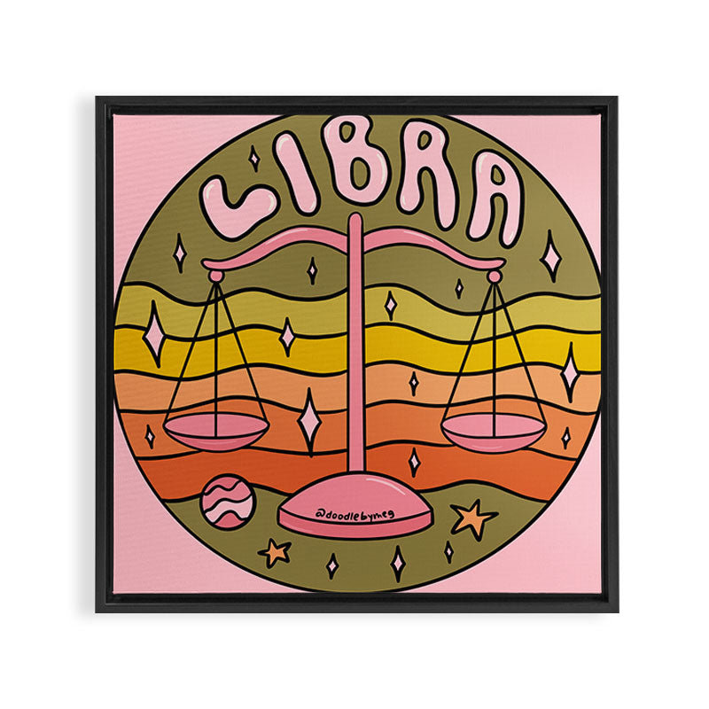 2020 Libra Framed Canvas Print
