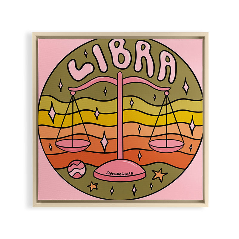 2020 Libra Framed Canvas Print