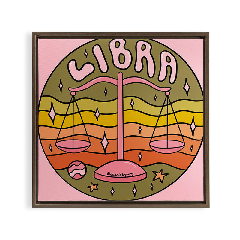 2020 Libra Framed Canvas Print