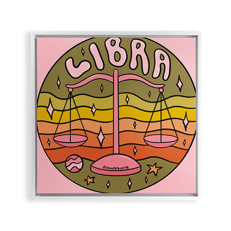 2020 Libra Framed Canvas Print
