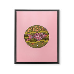 2020 Pisces Framed Canvas Print