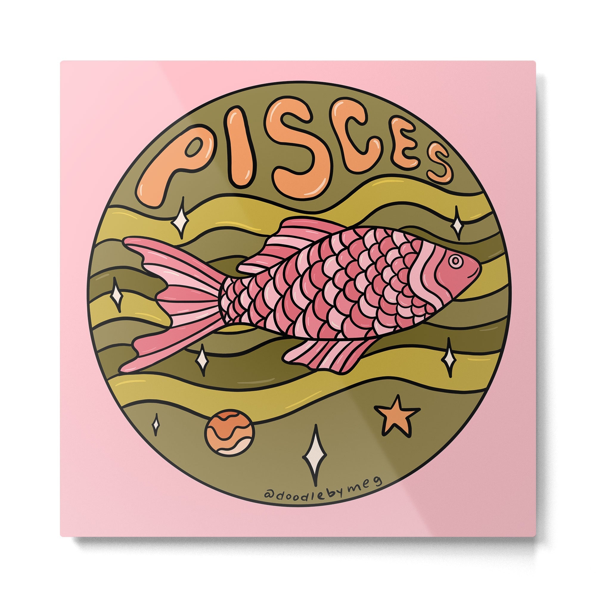 2020 Pisces Metal Print