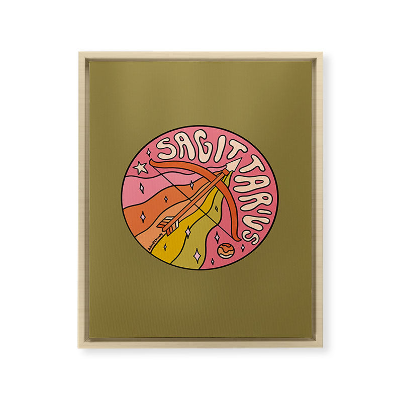 2020 Sagittarius Framed Canvas Print