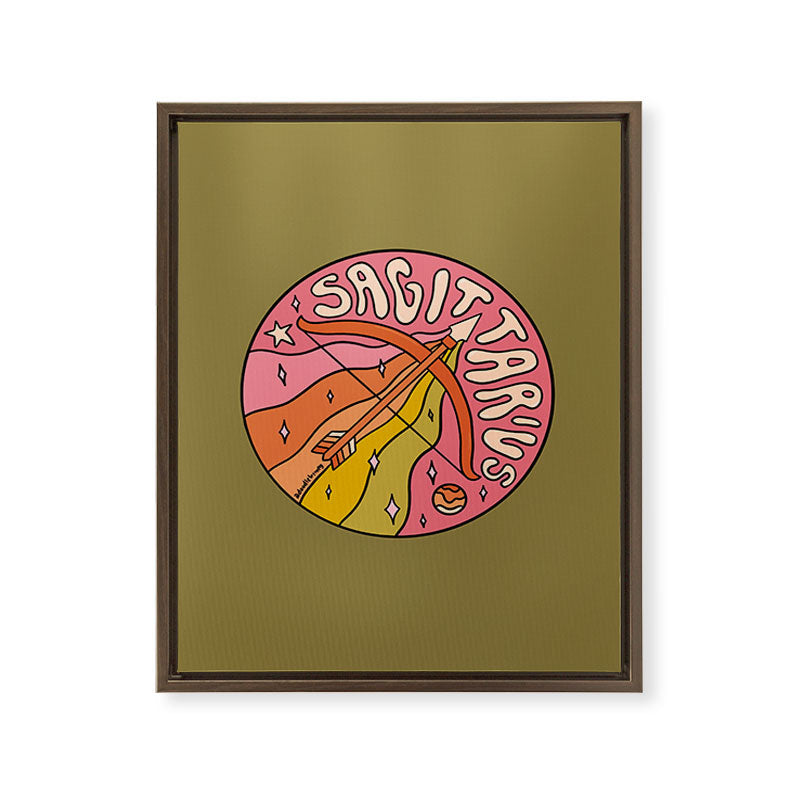2020 Sagittarius Framed Canvas Print