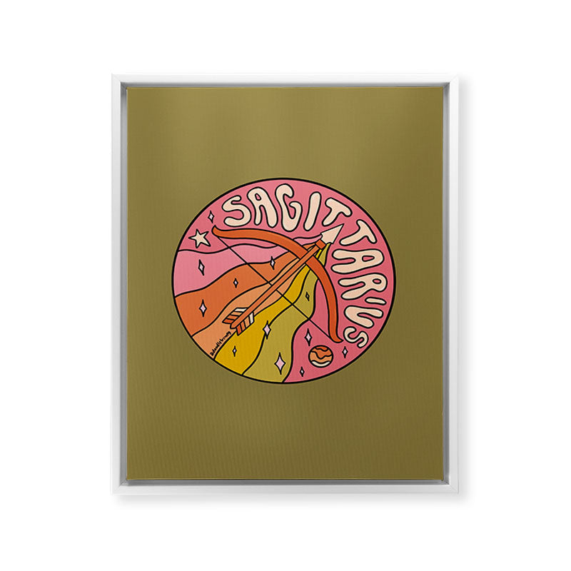 2020 Sagittarius Framed Canvas Print