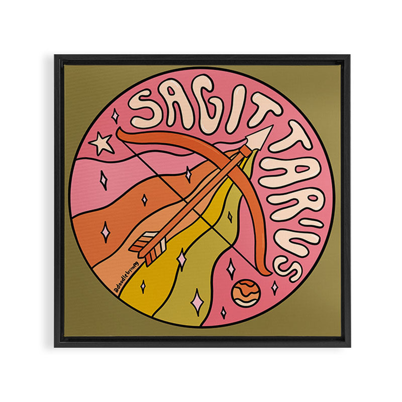 2020 Sagittarius Framed Canvas Print