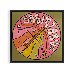 2020 Sagittarius Framed Canvas Print