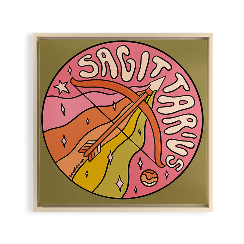 2020 Sagittarius Framed Canvas Print
