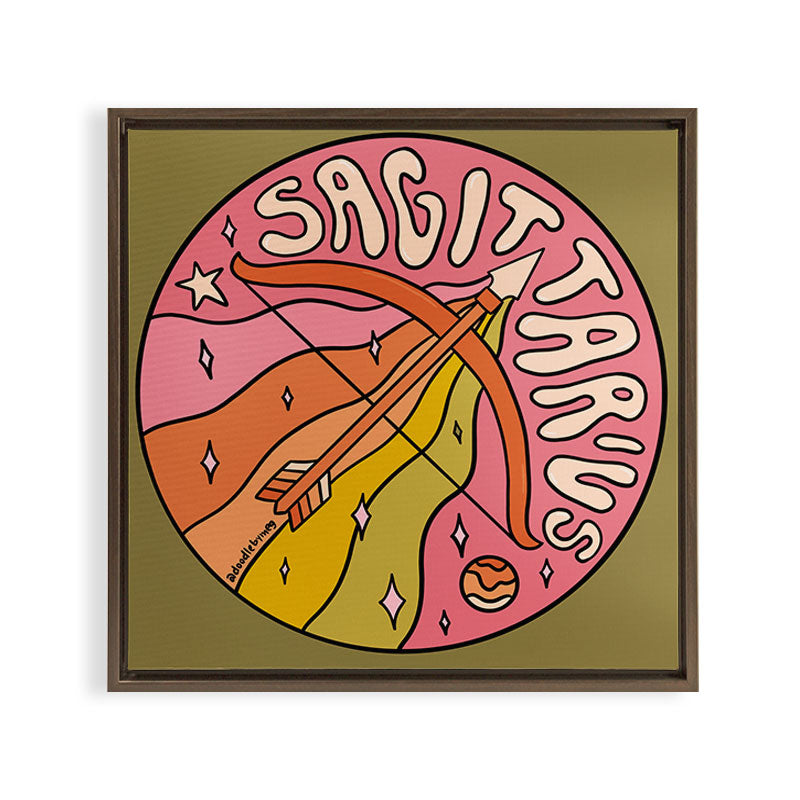 2020 Sagittarius Framed Canvas Print