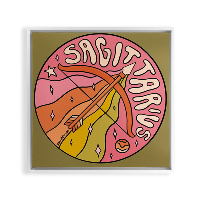 2020 Sagittarius Framed Canvas Print