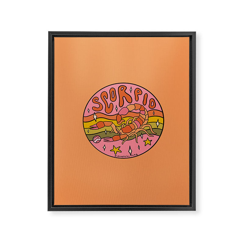 2020 Scorpio Framed Canvas Print