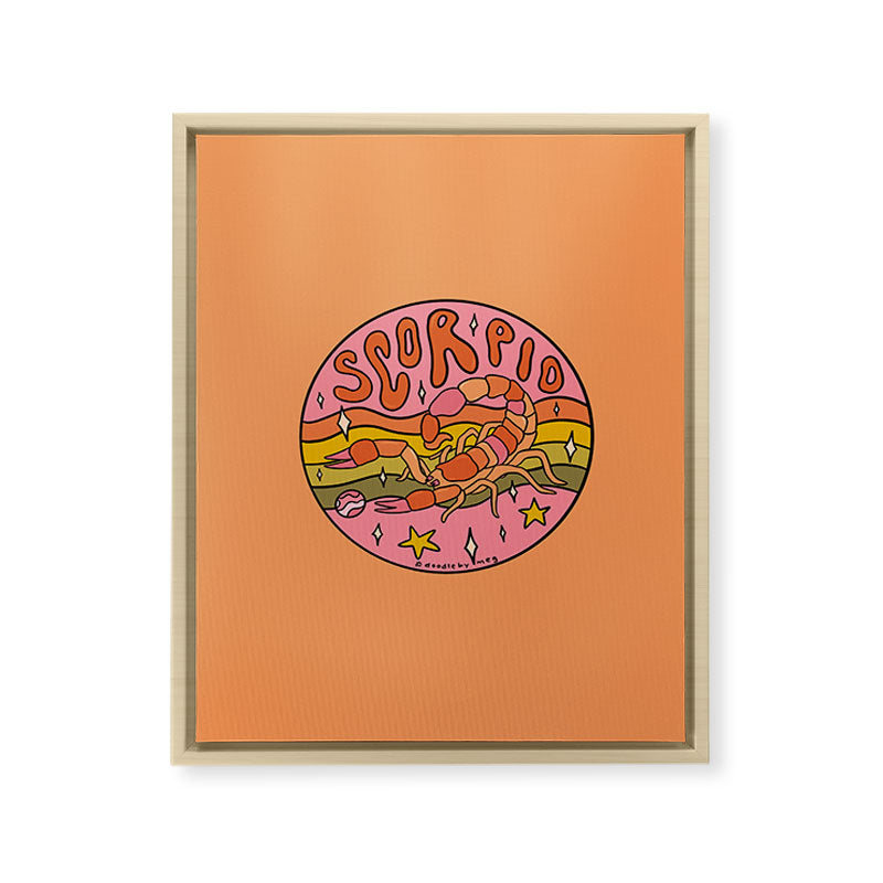 2020 Scorpio Framed Canvas Print