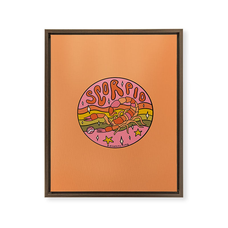 2020 Scorpio Framed Canvas Print