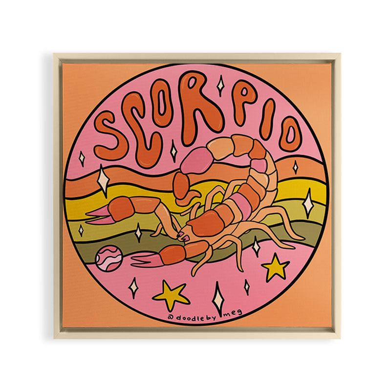 2020 Scorpio Framed Canvas Print