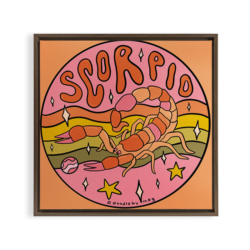 2020 Scorpio Framed Canvas Print