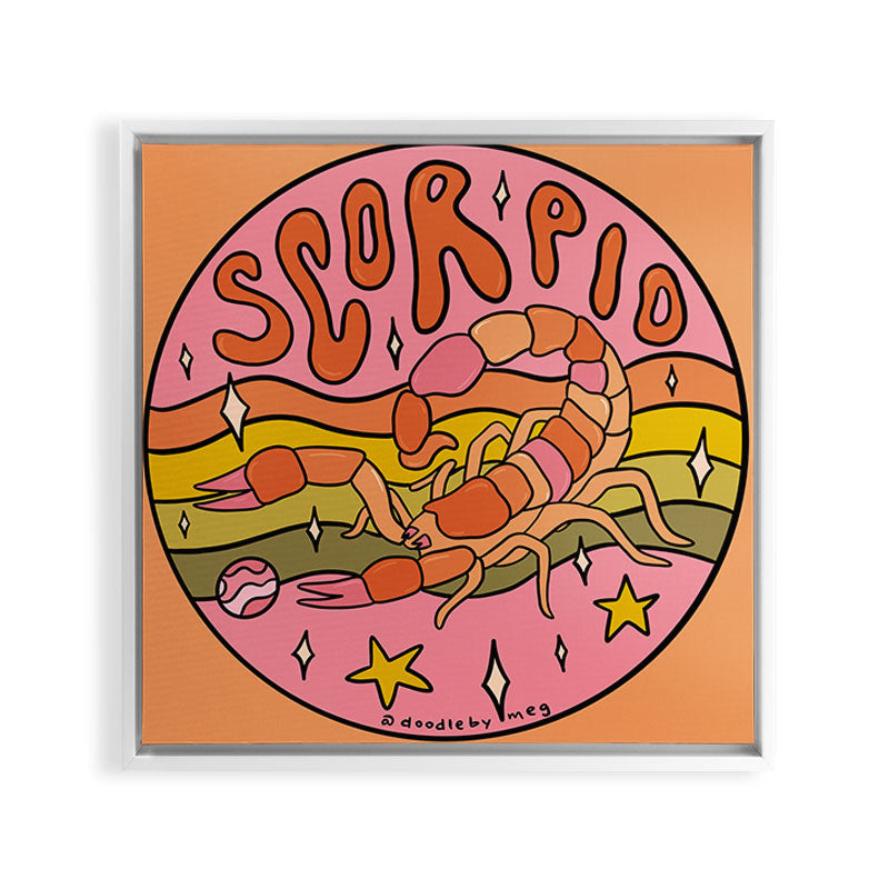 2020 Scorpio Framed Canvas Print