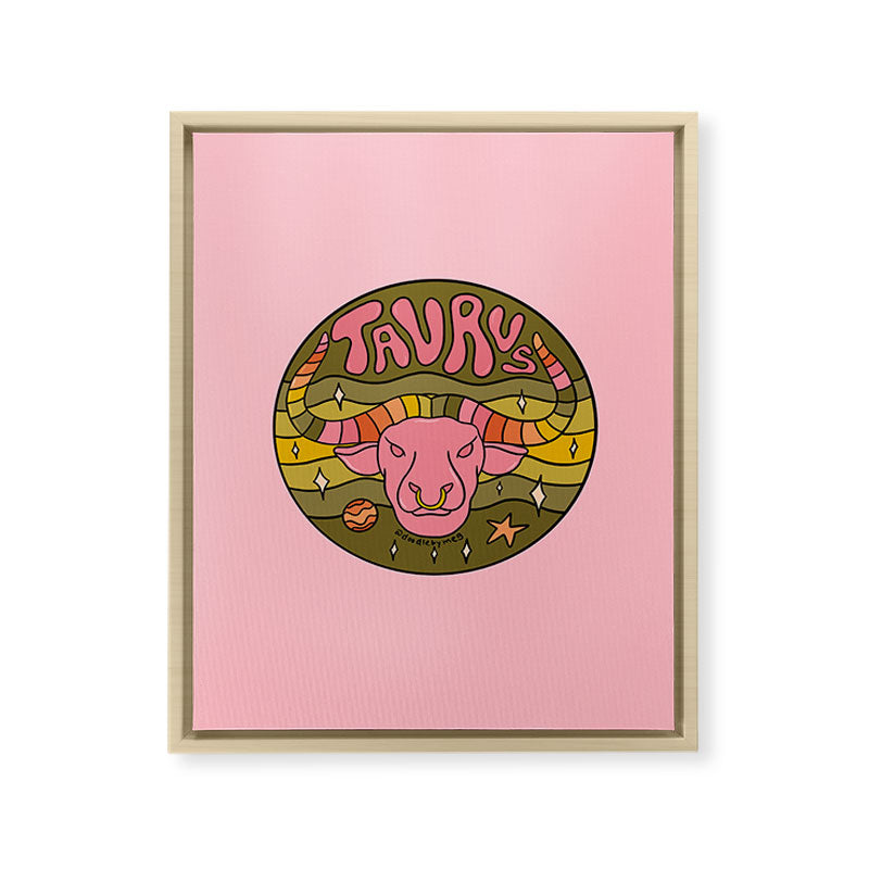 2020 Taurus Framed Canvas Print